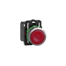Push Button Lamp Schneider XB5-AW34G5 22 mm Plastic Momentary 110VAC Red 1NO+1NC
