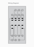 Socket Relay Schneider RXZE1M4C, u/RXM4, 14 kaki, 7A 250VAC
