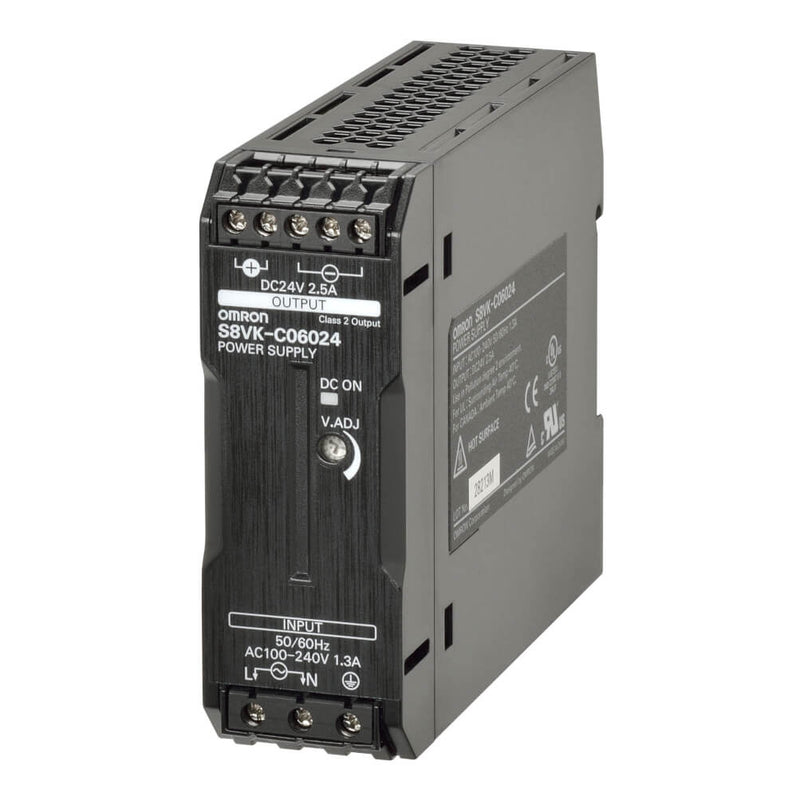 Power Supply DIN rail Omron S8VK-C06024 24VDC 2.5A