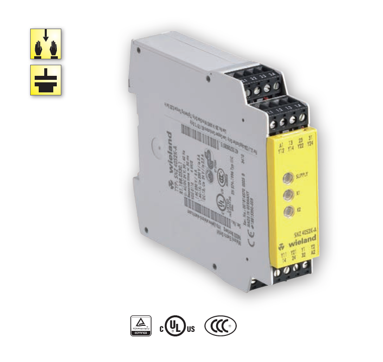 Safety Relay Wieland SNZ 4052K-A 24VDC (R1.188.0530.1) Two Hand Relay