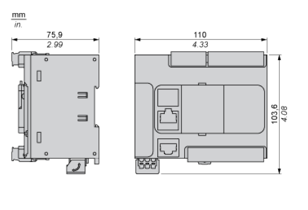 Schneider PLC TM221CE24R 24 I/O Relay Ethernet Com