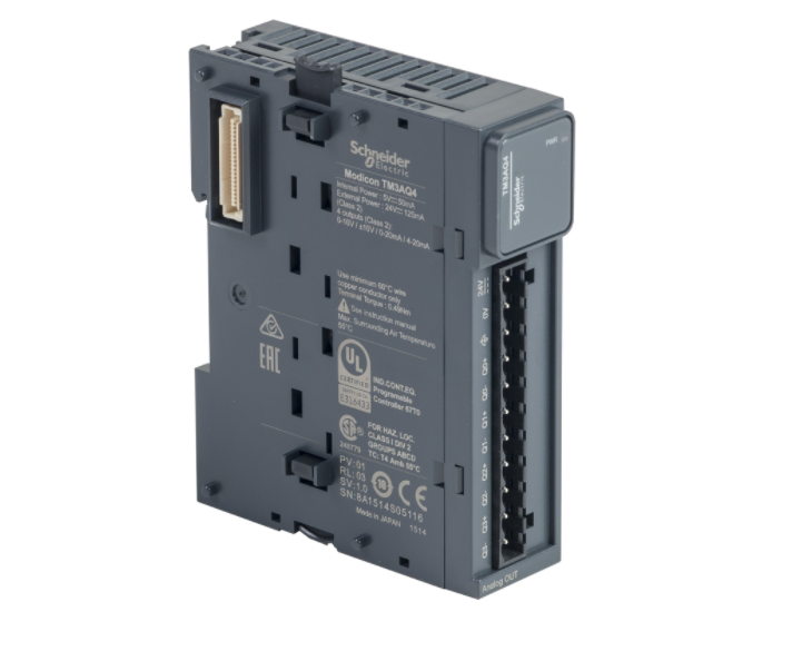 Schneider PLC Analog Output TM3AQ4, 4Voltage/Current Output