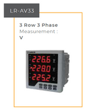 Volt Meter Larkin LR-AV33 3 Row 3P Accuracy 1, W96xH96mm
