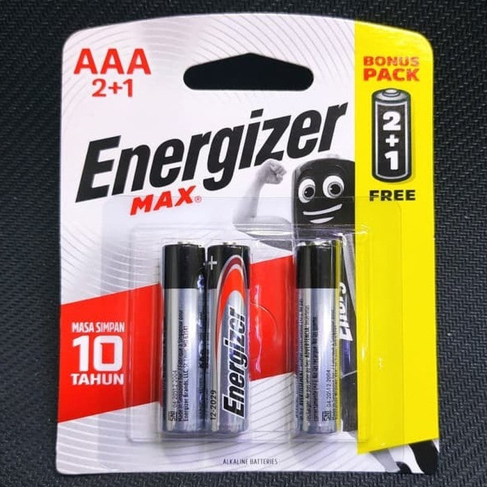 Baterai Energizer Alkaline AAA 2+1 grey NA