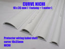 Floor Duct Albion Oval 35x10 White