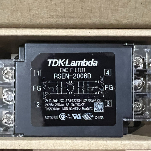 Noise Filter TDK Lambda RSEN-2006D 6A Din Rail
