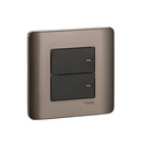 Switch Lampu Schneider Zencelo 1 Gang 2 Way Silver Bronze 16A E8431_2_SZ_G4
