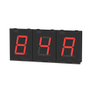 Display Autonics 7 Segmen LED Display Character Size W32XH57mm Red 12-24VDC