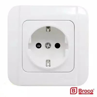 Stop Kontak Broco G151 IB Tanam White