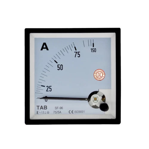 Ampere Meter DV 96x96 mm 0-100A Via CT