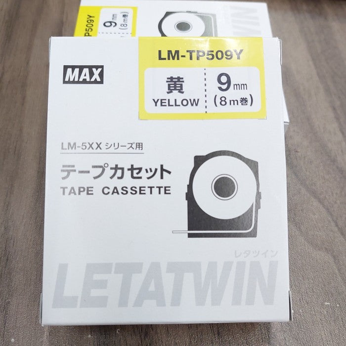 Label Tape Cassete Letatwin LM-TP509Y 9 mm Yellow (NEW TYPE)