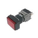 Push Button Switch Fuji AH164-TFR11 Retangular, Momentary16 mm Red 1NO+1NC