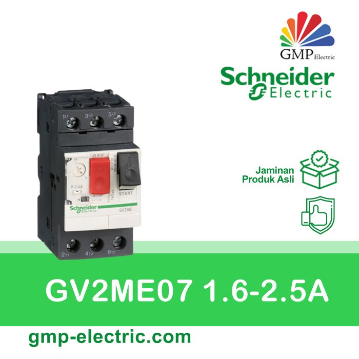 Motor Breaker Schneider GV2ME07 1.6-2.5A