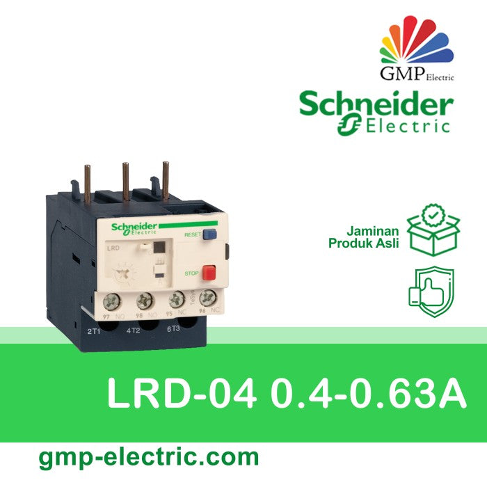 Thermal Overload Relay Schneider LRD-04 0.4-0.63A