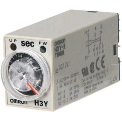 Mini Timer Omron H3Y-2 1S 110VAC H28xW21.5 mm