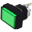 Pilot Lamp Fuji Retangular AH164-ZTGE3 Direct, LED 24VDC 16 mm Green