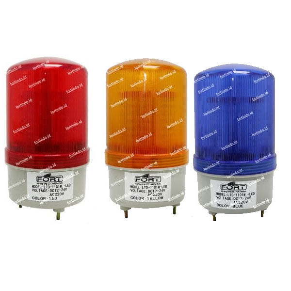 Warning Light Fort LTD-1101MJ-LED Yellow + Buzzer