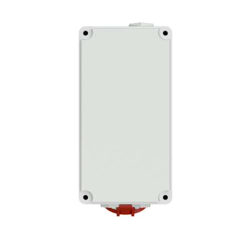 CEE Mennekes Wall Mounted,switched 5x16A Red/White with duo interlock IP44 (K)5103A