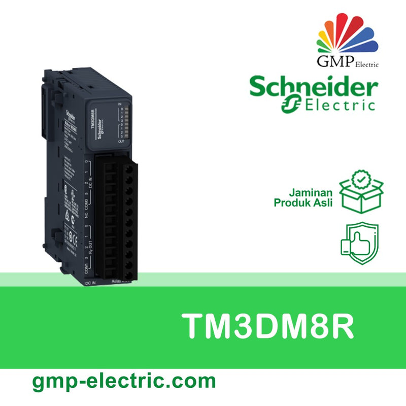 PLC Schneider TM3DM8R 8 Digital I/O, 4 Relay 2A Output + 4 Sink/Source Input 24VDC