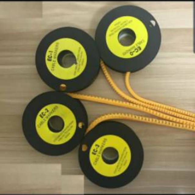Cable Marker Shemsco EC-1 (Angka 1) yellow L 0.75-3.5mm