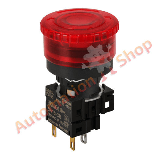 Push Button Emergency Autonics S16ER-E3RB24 24Vdc 1NC