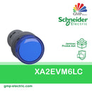 Pilot Lamp Schneider XA2EVM6LC 22 mm Plastic 220VAC Blue