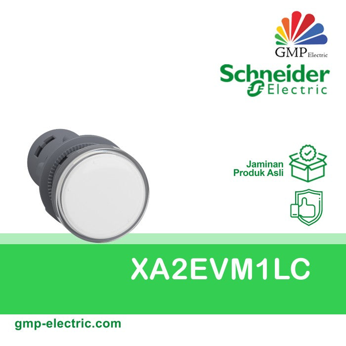 Pilot Lamp Schneider XA2EVM1LC 22 mm Plastic 220VAC White