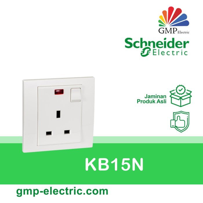 Stop Kontak Schneider Vivace KB15N 3 Pin 13A White u/ AC