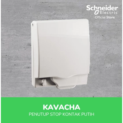 Cover Stop Kontak Schneider Kavacha E223R_WE Putih