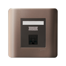 Outlet Data CAT6 ZENCELO Bronze 1 Gang Kotak Kontak Date CAT6 E8431RJ_6_SZ