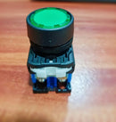 Push Lamp Fuji AR 22 FOL-10E3G Round, Momentary, LED 24V DC 22 mm Green 1 NO