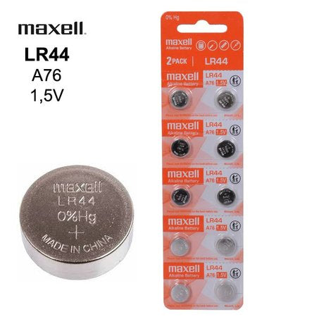 Baterai Maxell Maxel LR44 A76