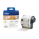 DK-11209 Die Cut Label Roll 29mm x 62mm, Black on White, 800 label