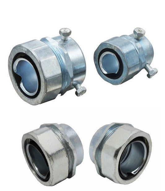 Connector NB Flexible to Pipe 3/8 Zinc