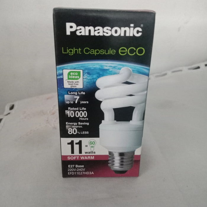 Lampu Hemat Energi Panasonic EFD11E27HD4A ECO 11W Spiral Cool Day Light