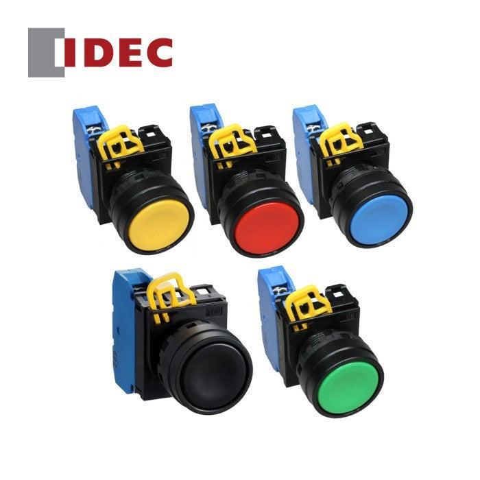 Push Button Switch Idec YW1B-M1E11 22mm 1NO 1NC Red
