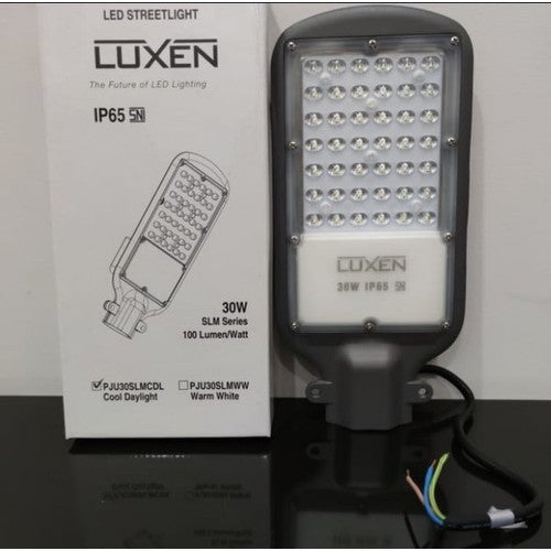 Lampu PJU LED Luxen 30Watt 100LM/W IP65 6000K PJU30SLMCDL