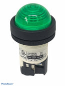 Pilot Lamp Fuji Dome DY22 DOL-E3G Direct, LED 24VDC 22 mm Green