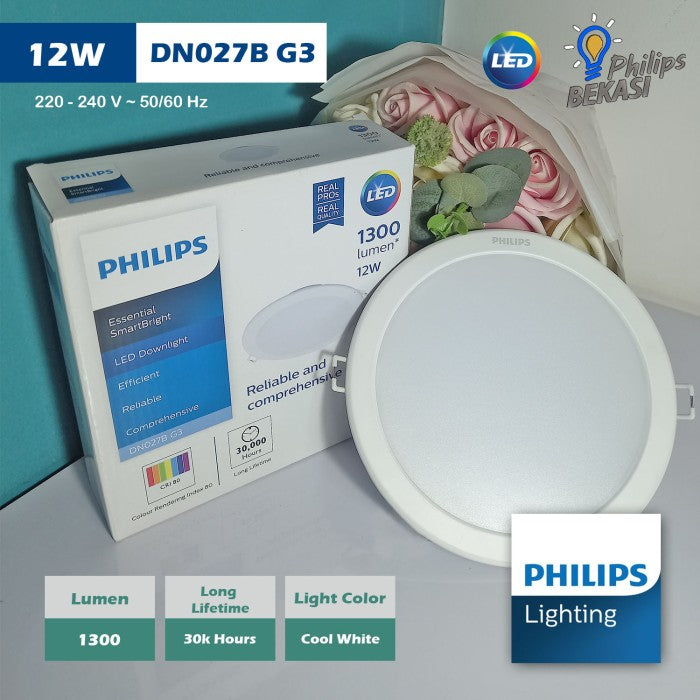 Down Light Philips LED DN027B 6Inch LED12/15W Cool White 65K