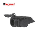 Stecker karet legrand waterproof 3 cabang 16A 230V hitam (051366)