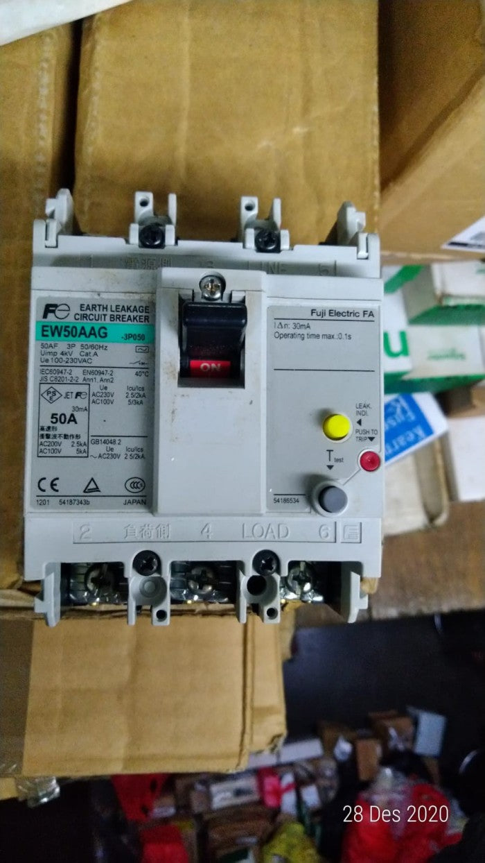 ELCB Fuji EW 50 AAG 3P 40A 2.5kA 30mA