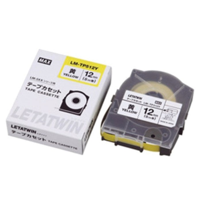 Label Tape Cassete Letatwin LM-TP-512Y 12 mm Yellow (NEW TYPE)