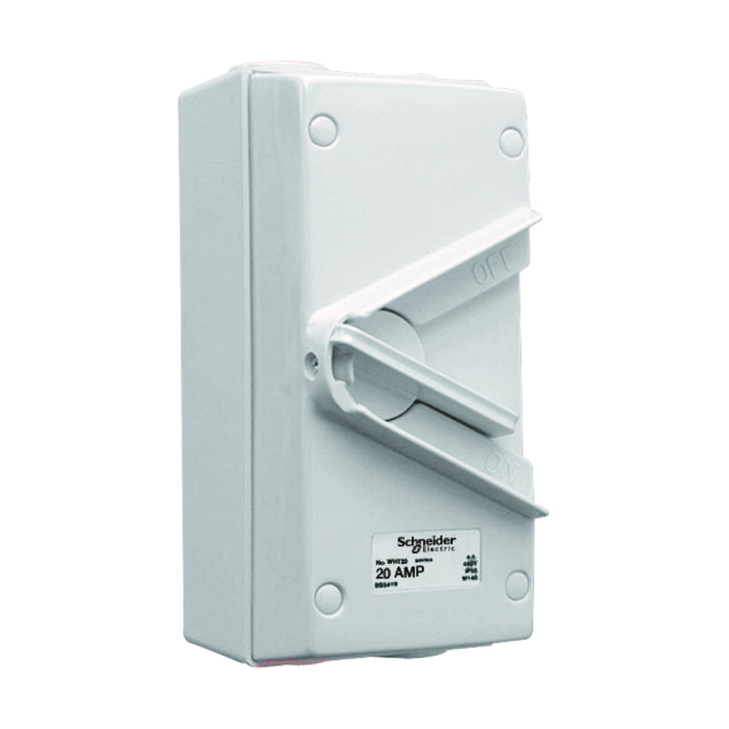 Surface Mount Isolation Switch Schneider Kavacha WHT20_GY 20A 3P 440V
