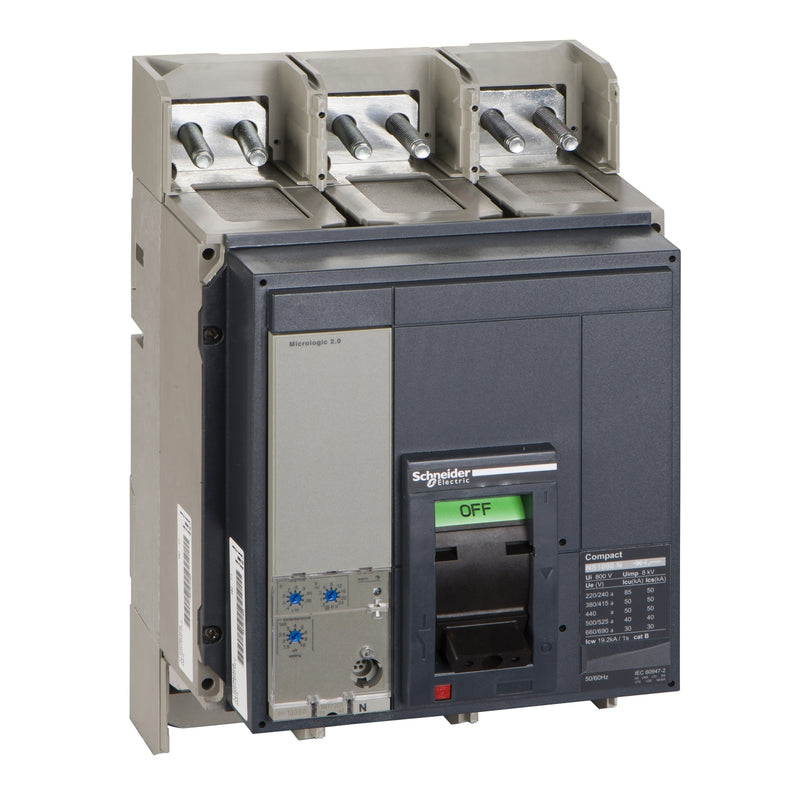 Breaker Schneider NS1000N 3P 10A (400-1000A)Micro2.0 50kA (33472)