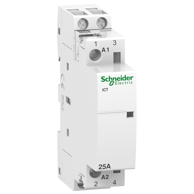 Kontaktor Din Schneider iCT MCB 2 Module 2NO 25A 240VAC (A9C20732)