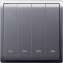 Saklar 4G 2W Schneider PIENO E8234L2F_LS_G3 Lavender Silver