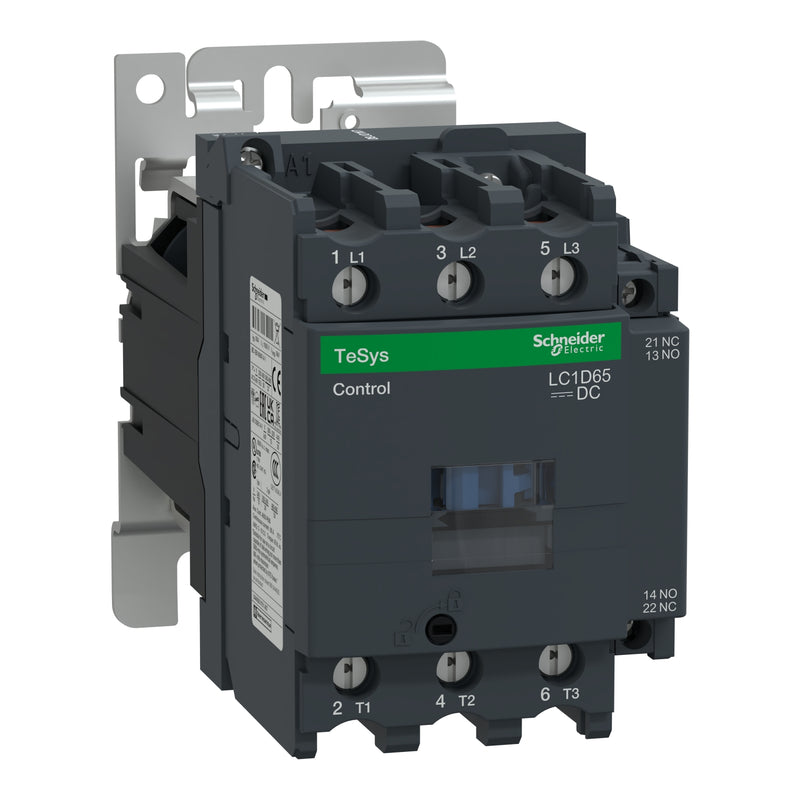Kontaktor Schneider LC1D65BD 30KW 24VDC Auxilary 1NO+1NC