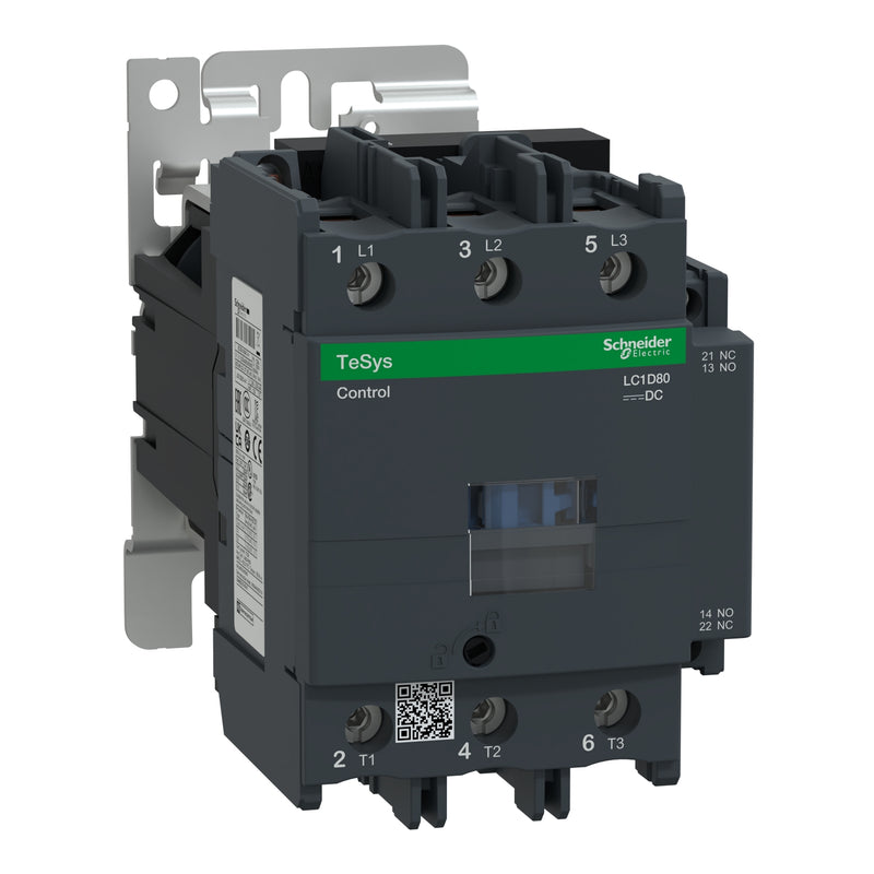 Kontaktor Schneider LC1D80BD 37KW 24VDC Auxilary 1NO+1NC