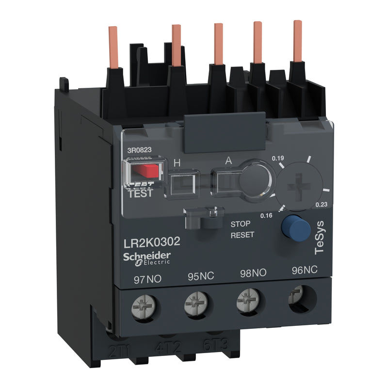 Thermal Overload Relay Schneider LR2-K0302 0.16-0.23A