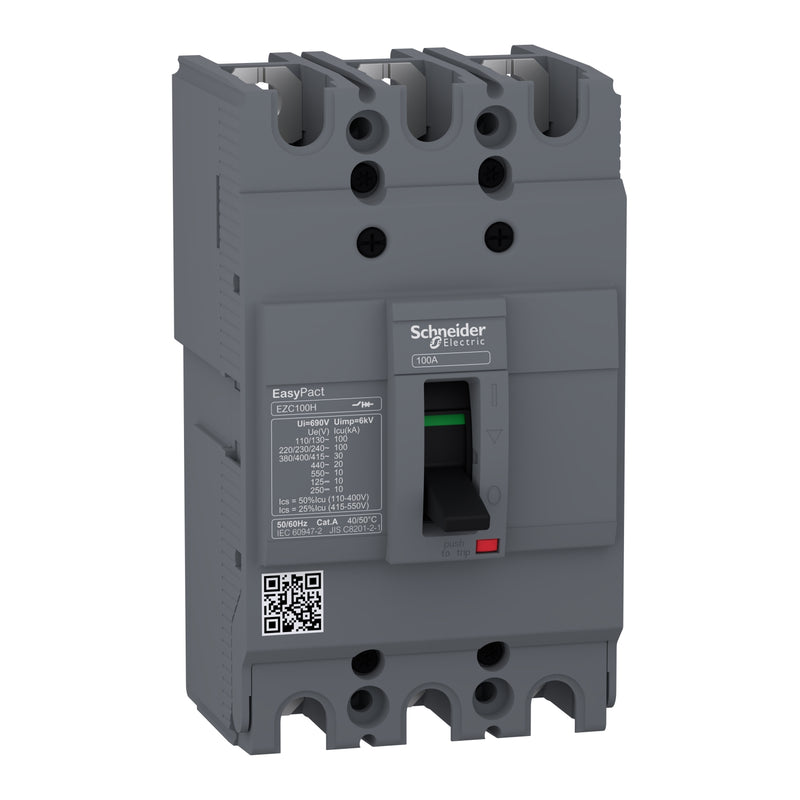 Breaker Schneider EZC100H 3P 75A 30kA EZC100H3076